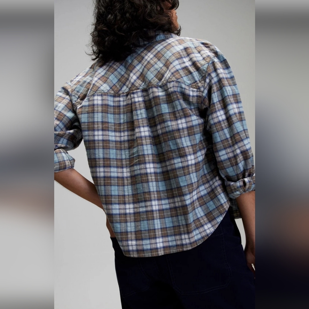 Alpine Design Plaid Button Shirt, NWT